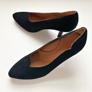 L’Amour Des Pieds LDP Bamelle Black Suede Leather Classic Women's Heels Pumps 7M